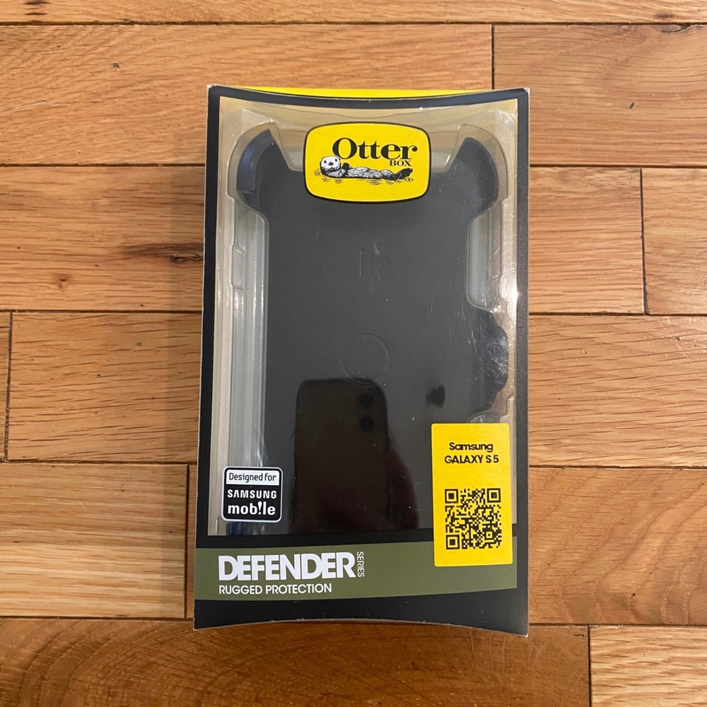 OtterBox Defender Series Case Samsung Galaxy S5 Black Rugged‎ Holster NEW